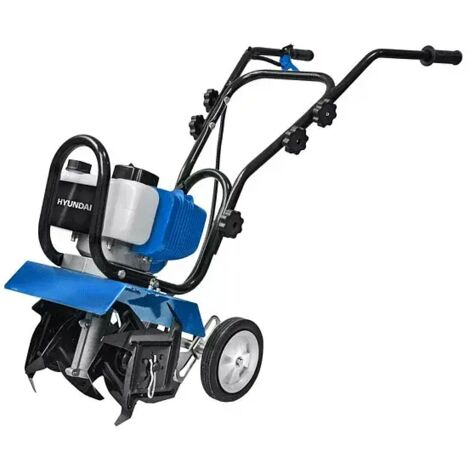 Hyundai – Motoculteur à combustion 2 temps 52 cc – Puissance 2,0 Hp – Largeur de travail 300 mm – Profondeur de bêche 100/150 mm