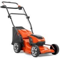 Husqvarna – Tondeuse à batterie 37,5 cm – Système d'entraînement poussée – Réglage centralisé de la hauteur de coupe – Fonctionnement silencieux