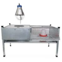 Cage pour rongeur 100109 galvanisée chaude 100x50x25/60 cm – Résistante à la corrosion – Structure solide pour sevrage – 10kg – Rocila