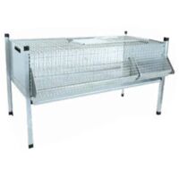 Cage pour poussins et cailles 100119 – 15 cailles – Dimensions 99x47x50 cm – Matériau galvanisé – Structure empilable – Rocila