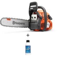 Husqvarna – Tronçonneuse thermique 50,2 cc – Moteur X-Torq® – Guide 45 cm pour abattage léger et ébranchage intensif – Démarrage Smart Start®