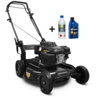 Tondeuse thermique 53 cm – Moteur 196 cc 7 Hp – Transmission 3 vitesses – Mulching – Réglage hauteur 8 niveaux – Pour surfaces 1000-3000 m² – Weibang