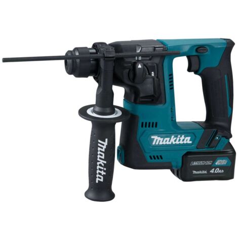 Makita – Akku-Bohrhammer 10,8 V CXT Li-Ion 4Ah – 14 mm Bohrdurchmesser für Beton und Stahl – 1 J Schlagenergie – HR140DSMJ (1/10)