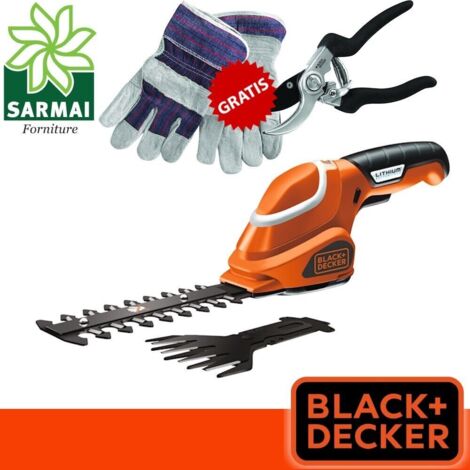 Black and Decker Akku-Heckenschere-Set Gartenhandschuhe und Schere (1/5)