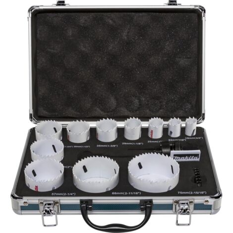 D-47298 Set de broca de corona BiM, estuche de aluminio