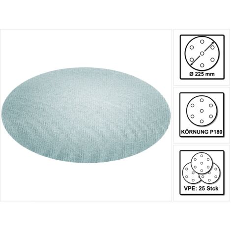 203316 Festool Abrasivo de malla Granat Net D225 P180 GR NET/25