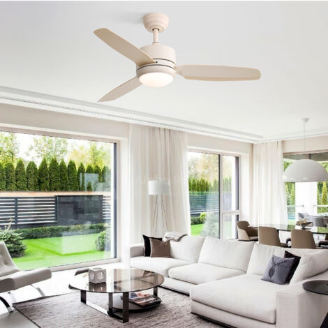 Ventilatore da soffitto a filo con luce, 68 cm, LED, dimmer