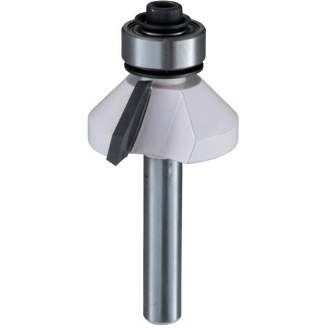 ENT 16200 Fresa para cola de milano, en carburo, vástago (S) de 8 mm, diámetro (D) de 12 mm, longitud útil (NL) de 12 mm, ángulo (E) de 14°, longitud total (SL) de 32 mm, con rodamiento de bolas