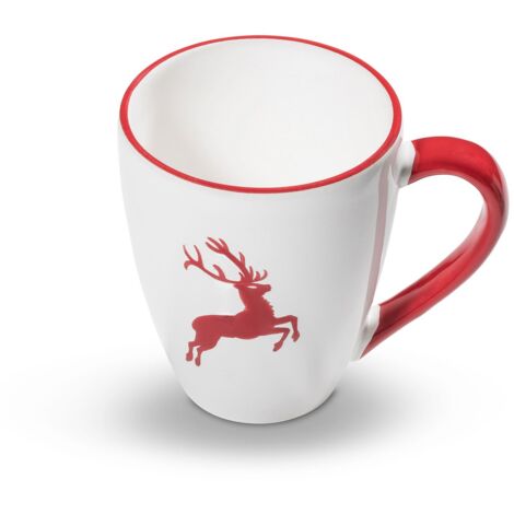 Gmundner Keramik Tazza per la colazione con cervo rosso rubino Max (0 3L) (1/3)