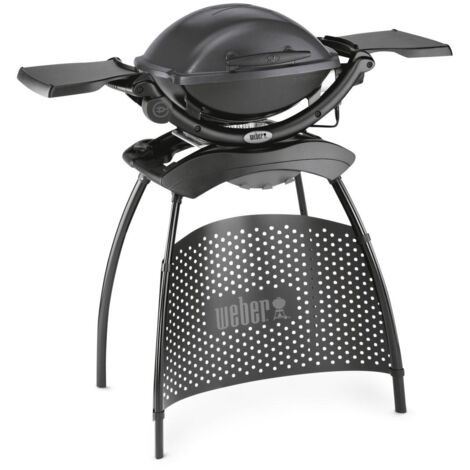 Barbecue elettrico Weber Q 1400 con supporto, grigio scuro (1/3)