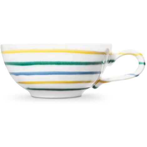 GMUNDNER Tazza Da Tè Maxima In Ceramica - Fatte A Mano - Capacità 0,4 Litri - Colore Grigio - 2