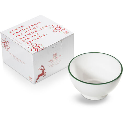 Ceramica Gmundner Cerchio verde, ciotola per cereali grande (Ø 14 cm) (1/2)
