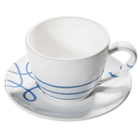 Gmundner Pur tazza da tè Maxima blu fiammato con piattino (1/3)