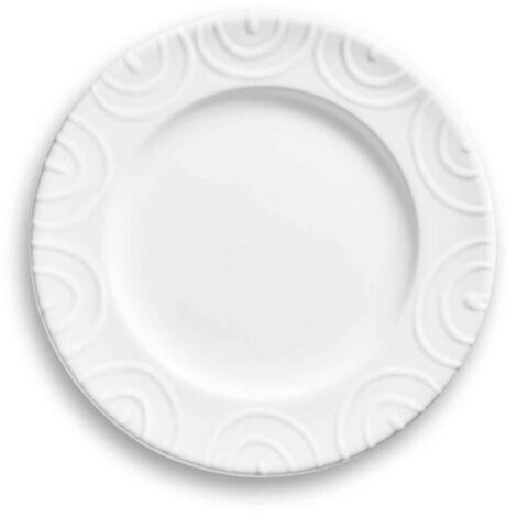 Piatto In Melammina Bianco – Forma Ovale Per Dessert, Colazione, Tapas – Ideale Per Campeggio E Caravan