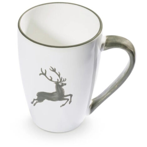 Gmundner Keramik Tazza da colazione fiammata bianca Max (0