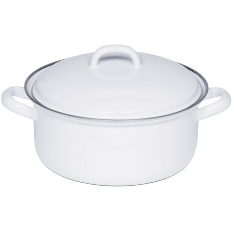 Casseruola Riess con coperchio 20cm 2L Nature Blue Smalto