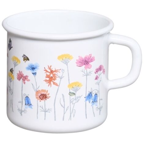 RIESS Bricco con beccuccio, motivo con cervo verde, pentolino per latte, diametro 9 cm, 0,5 l