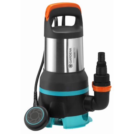 GARDENA Bomba sumergible 15000 l/h, 550W, 2en1 de agua clara y aguas sucias bombea agua 7 m (0,7 bar) (09048-20)