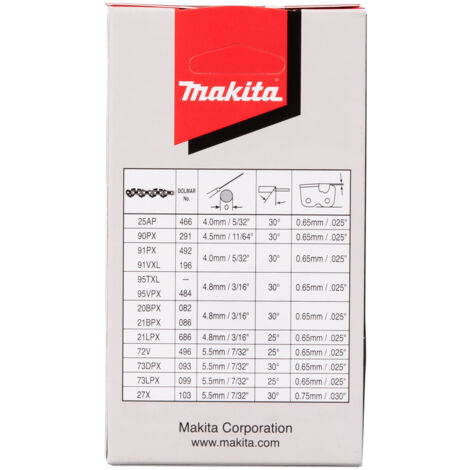 Cadena Sierra Makita UC3520A 35 Cm: 3/8" 52 TG 1,3 Mm – Medio Cincel Por Sägenspezi