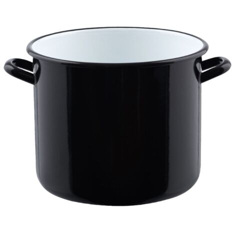 Olla Riess Classic-Household - Diámetro 18 Cm, Color Azul Con Borde Cromado, Ideal Para Colores Y Pasteles
