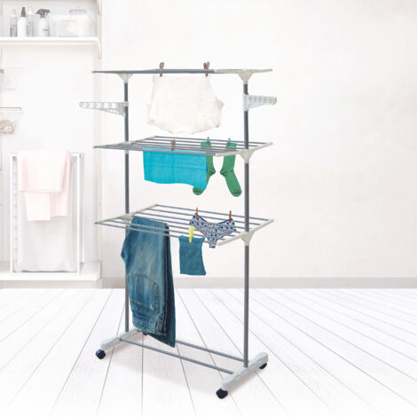 Etendoir à Linge - JE CHERCHE UNE IDEE - Modulable - Pliable - Blanc (1/5)
