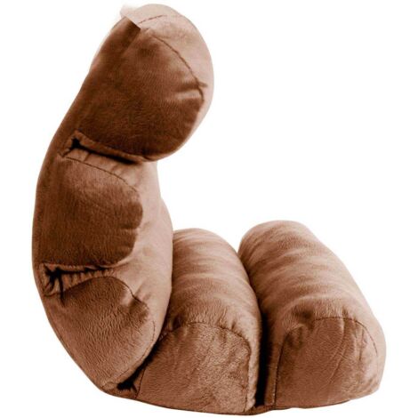 Coussin de relaxation multiposition 53x38cm en polyester – Confort modulaire avec 5 cylindres souples – Lavable à la main – Sensly