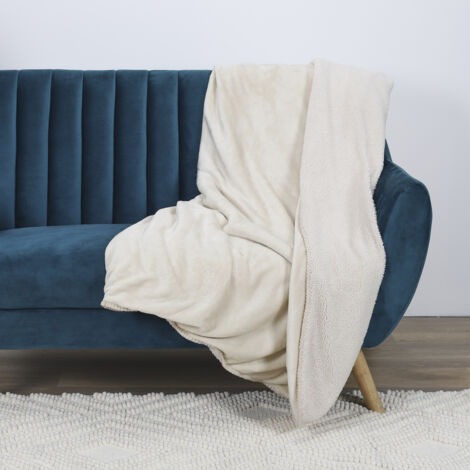 Plaid - HOME DECO FACTORY - Flanelle - Sherpa - Beige (1/5)