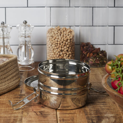 Lunch Box Ronde 2 Niveaux 140cl