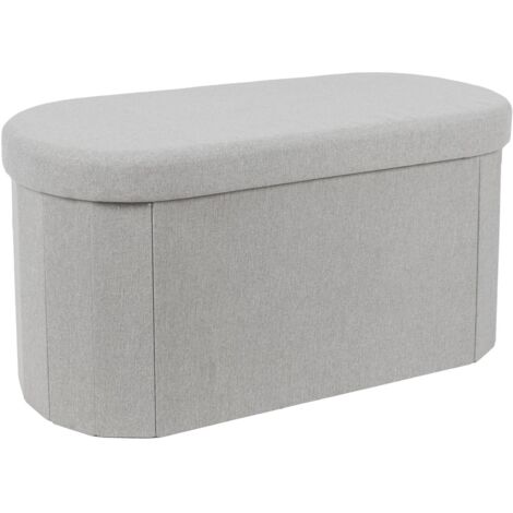 Coffre Banc Pliable - HOME DECO FACTORY - Gris (1/5)