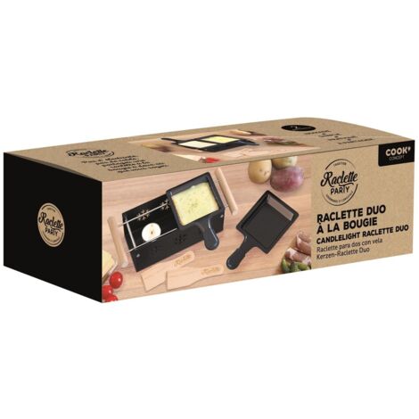 Raclette - COOK CONCEPT - Raclette Duo à la Bougie - Noir et Marron (1/5)