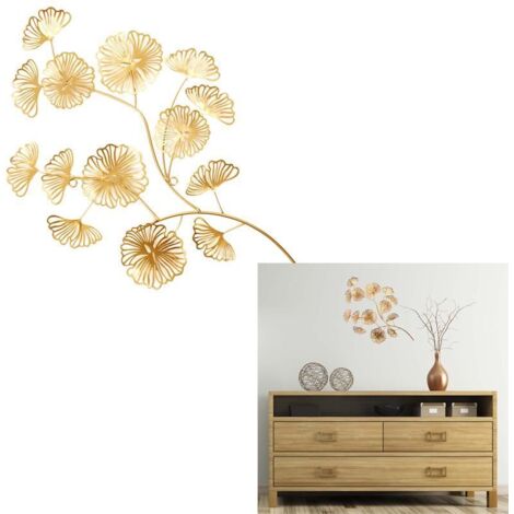 Decoration Murale Fleur Metal 52cm (1/4)