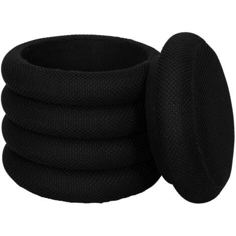 Pouf Rangement Atome Noir