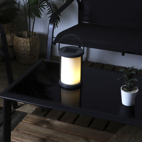 Lampe de Table Solaire - HOME DECO FACTORY - Moderne - Polyvalente - Noire (1/5)