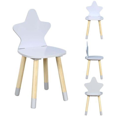 Chaise - Home Deco Kids - Chaise étoile - Gris (1/5)