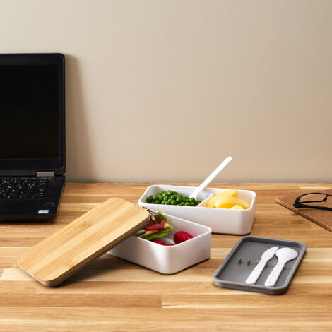 Lunch Box 2 Niveaux Avec Bande Elastique (1/5)