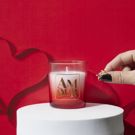 Bougie - THE CONCEPT FACTORY - Parfumée - Bijou Bague - Rouge (1/2)