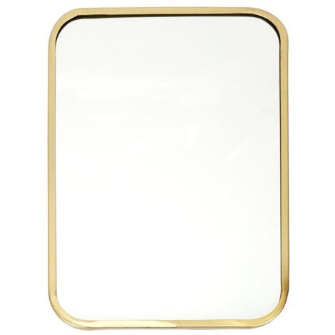 Miroir Deco Contour Deco Dore Carre