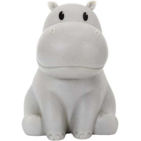 Lampe Veilleuse - HOME DECO KIDS - Hippopotame - Gris (1/5)
