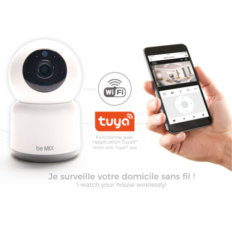 Camera De Surveillance Connectee - BE MIX - Multifonction - Blanc (1/5)