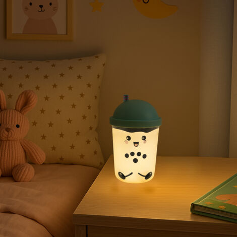 Veilleuse - THE CONCEPT FACTORY - Smoothie Kawaii - Couleur Changeante - Bleu et Blanc (1/5)