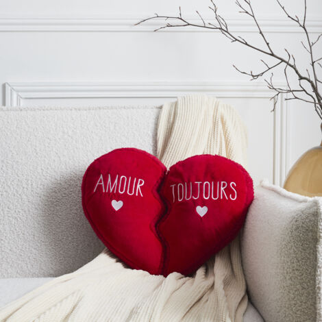 Coussin - THE CONCEPT FACTORY - Coeur Détachable - Rouge (1/5)