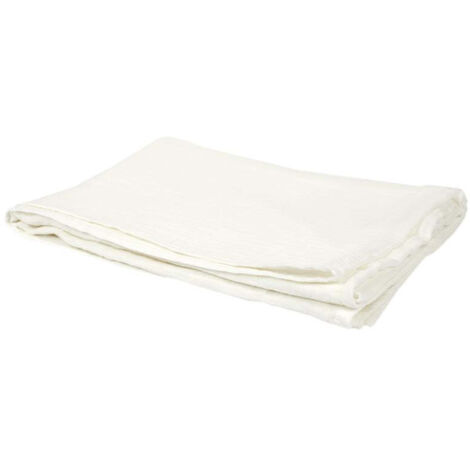 Plaid - HOME DECO FACTORY - Gaze de Coton - Blanc (1/5)