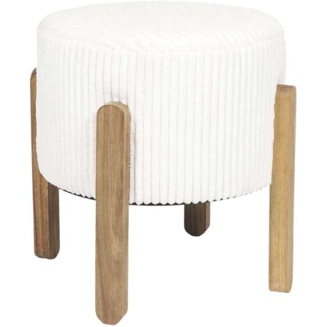 Tabouret en velours côtelé Scott