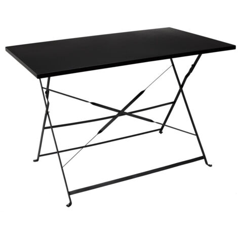 Table - Home Deco Factory - Palerme - Pliable - Noir