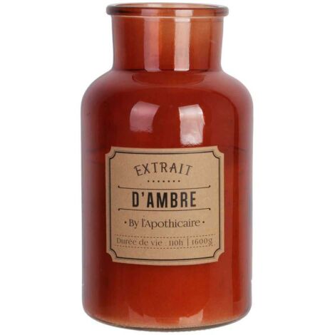 Bougie Parfumee Ambre Apothicaire H25.5cm