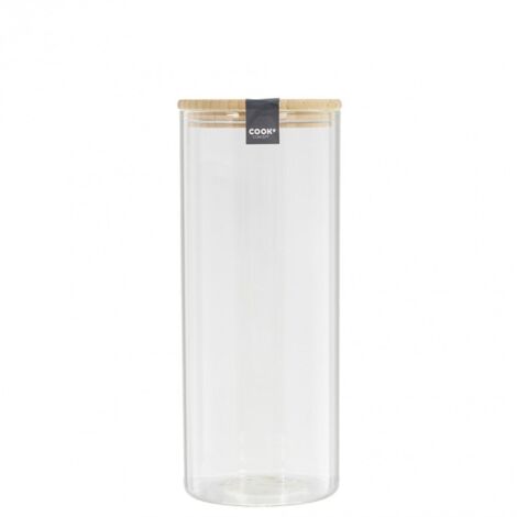 Bocal en Verre - COOK CONCEPT - Transparent - Beige - 1,6 L (1/4)