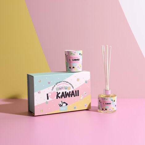 Bougie - THE CONCEPT FACTORY - Parfumée - Diffuseur - Coffret Kawaii - Multicolore (1/5)