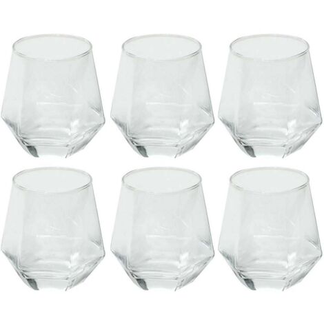 Lot De 6 Verres Forme Diamant 30cl (1/2)