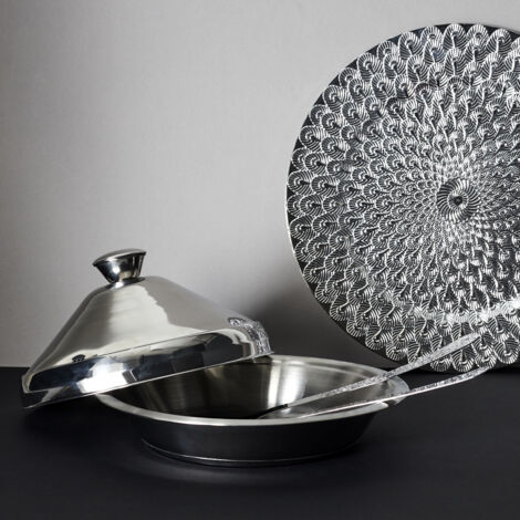 Tajine En Acier Inoxydable 24cm