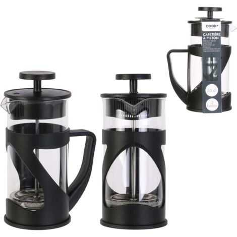 CAFETIERE A PISTON NOIR 35CL 3 TASSES M12